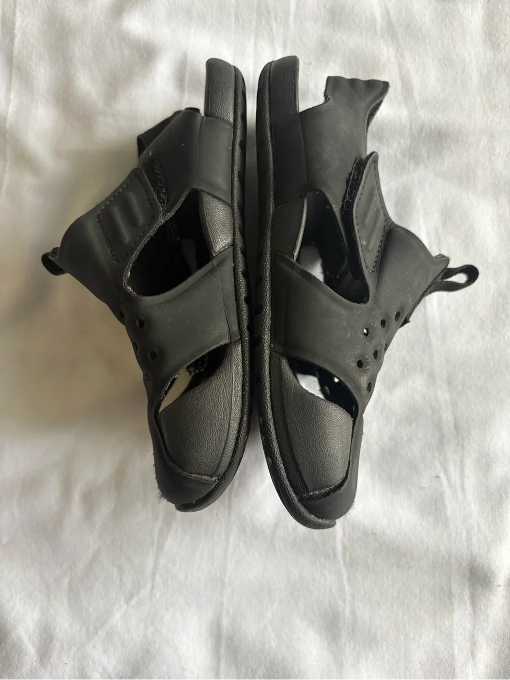 Nike Sunray Protect 2 Kids Sandals Black Hook & Loop Size 10C EU 27